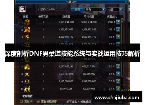 深度剖析DNF男柔道技能系统与实战运用技巧解析 深度剖析DNF男柔道技能系统与实战运用技巧解析